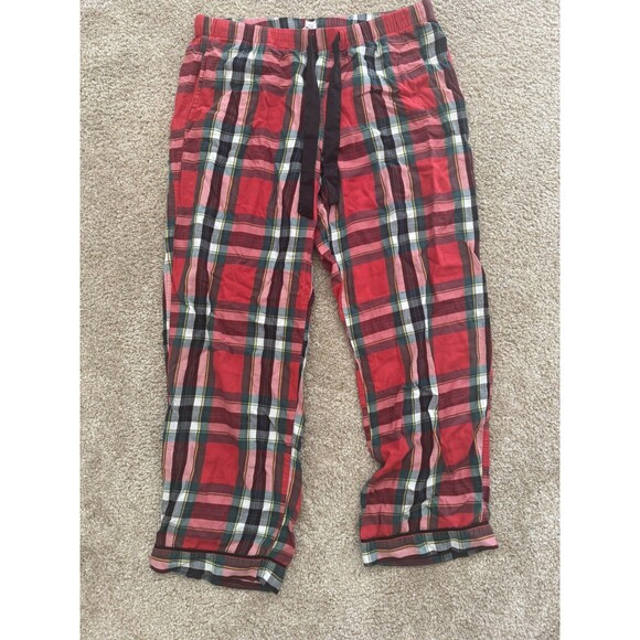 Victoria’s Secret Women’s Plaid Flannel Pajama Pants – Size Large Used - Picture 1 of 3